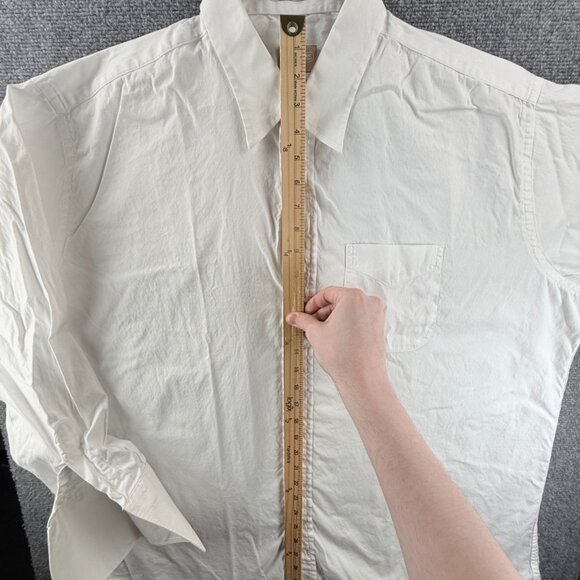 Gitman Bros 18.5 35 USA Oxford French Cuff Point TTX Cotton Pinpoint White Solid - Picture 8 of 16